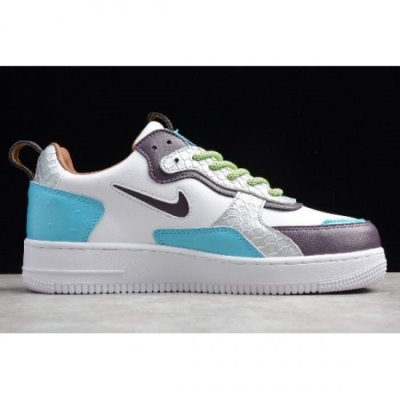 Nike Air Force 1 Ac Beyaz / Tavuskuşu Mavi / Mor Kaykay Ayakkabı Türkiye - PGC1PGV9